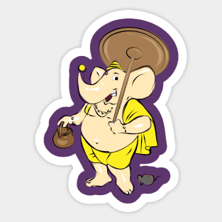 Hindu Elephant God - Ganesha Sticker